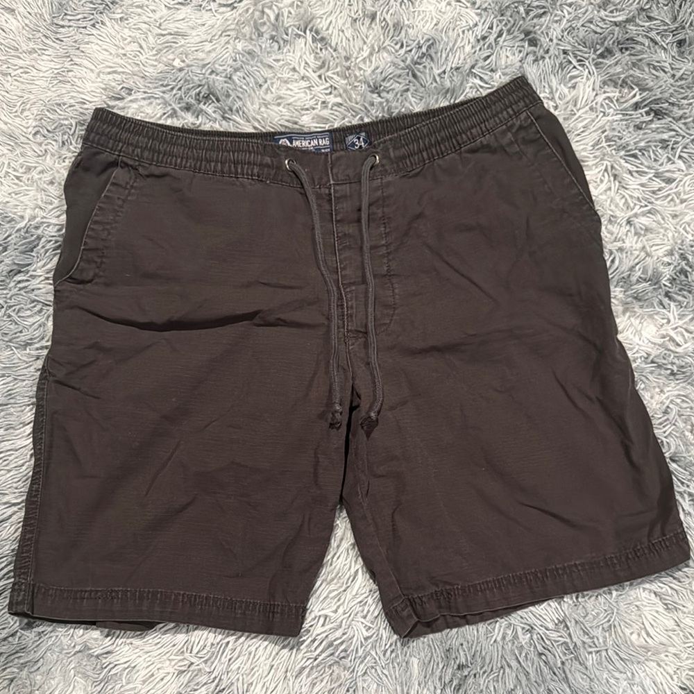American Rag Charcoal Elastic Waist Shorts